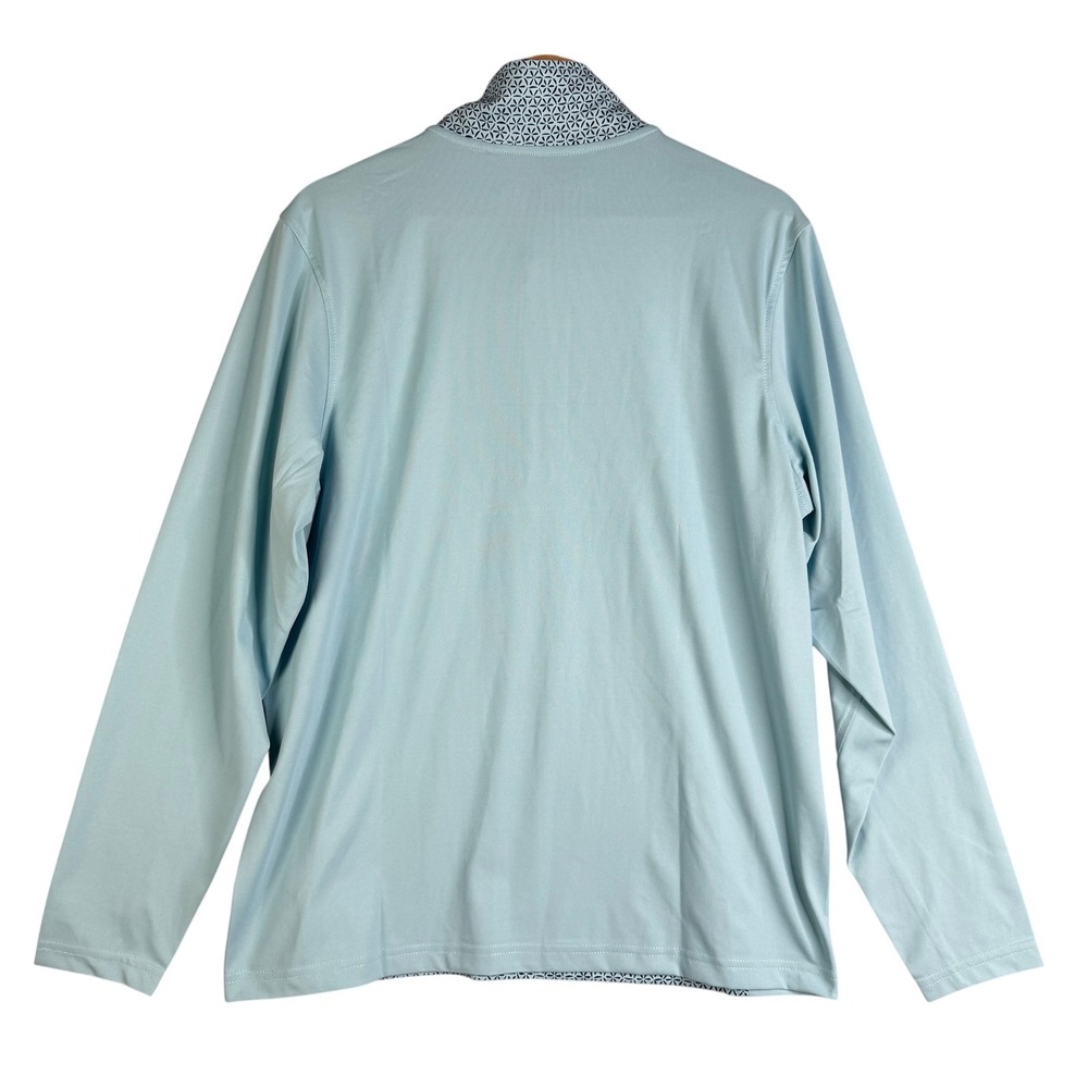 Antigua Mens Filter 1/4 Zip Pullover Long Sleeve Athletic Golf Top - Medium 4 - Picture 2 of 10